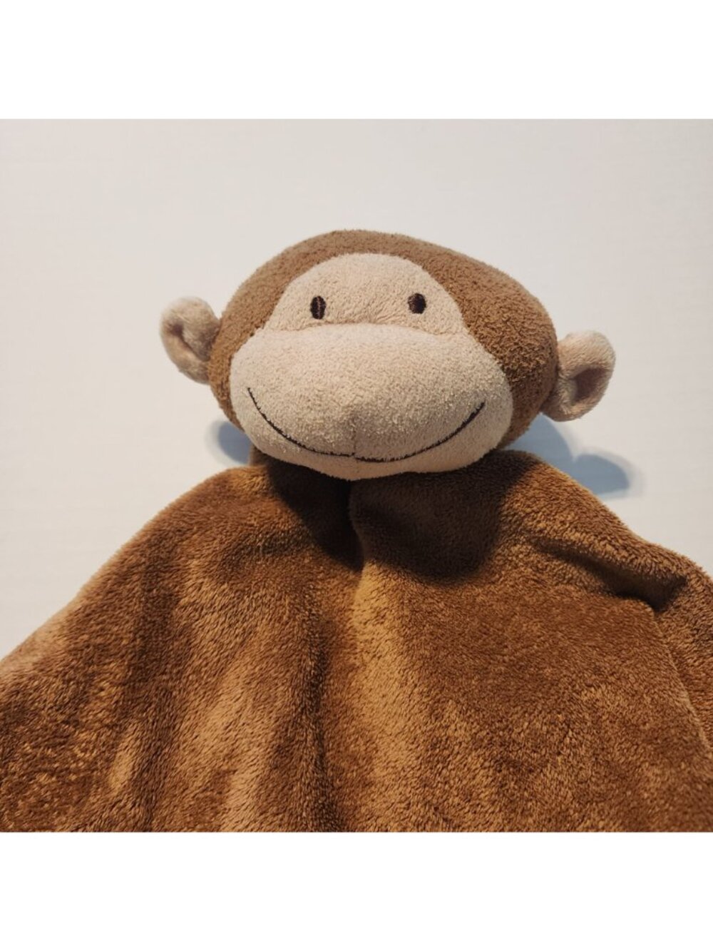 Angel Dear brown monkey oversized large plush lovey security blanket napping